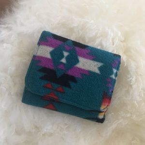 Mini Pendleton style wallet